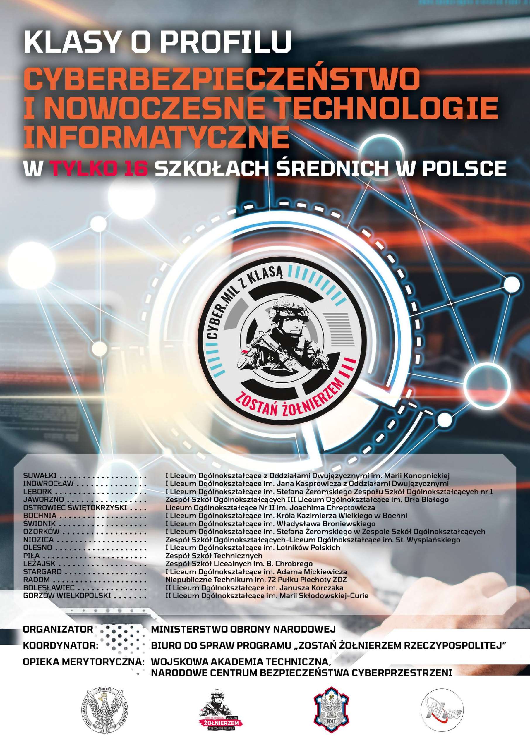 Plakat - Szkoły Cyberbezpieczeństwo