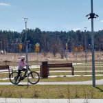 Udział uczniów z SP Bańska Wyżna w Turnieju Powiatowym BRD - przejazd rowerem w miasteczku komunikacyjnym zdjęcie 1